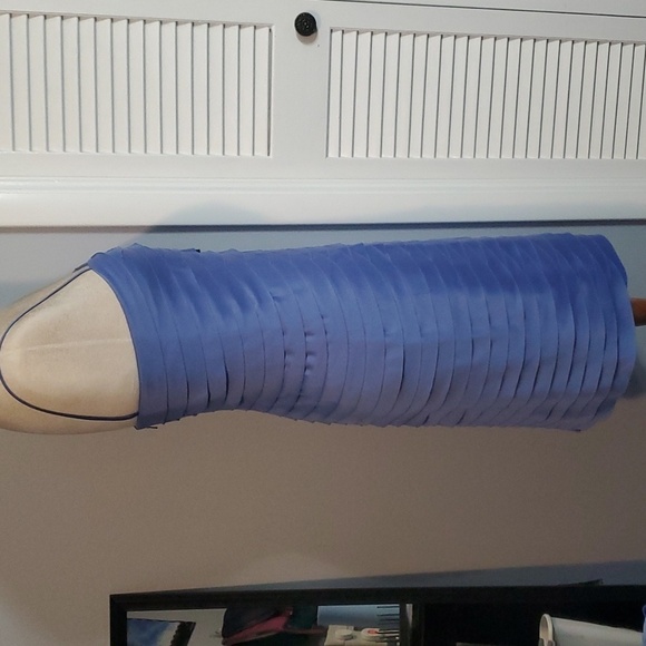 JS COLLECTION TIERED FORMAL REMOVABLE SHOULDER STRAPS BUILT IN PADDED BRA - Picture 6 of 16